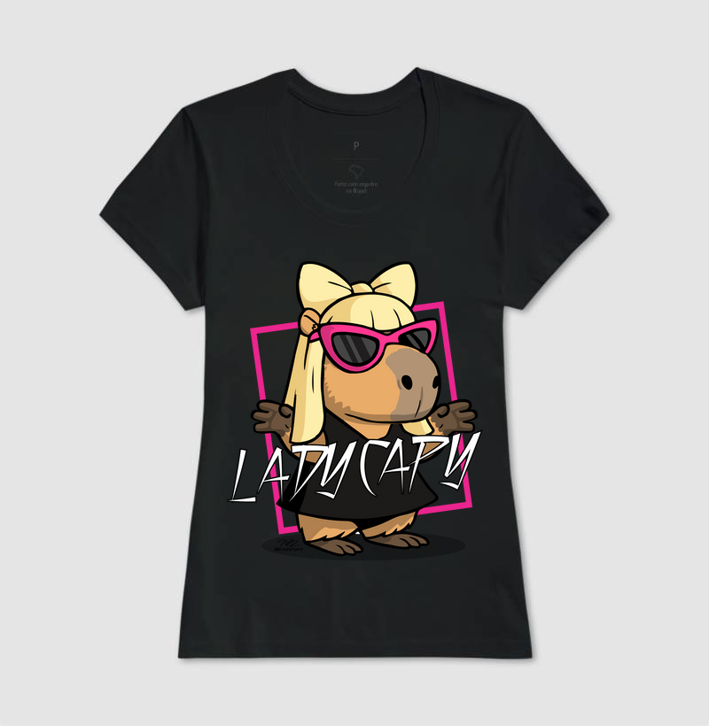 Camiseta Capivara Lady Capy - Imagem 3