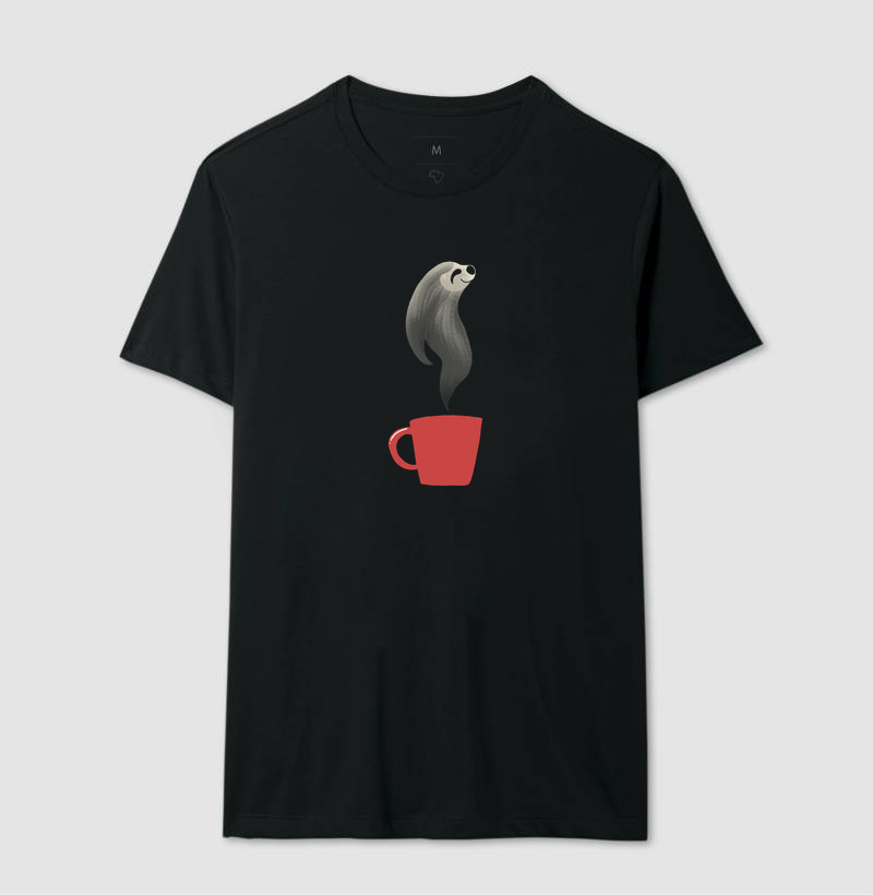Camiseta Café Preguiça - Imagem 2