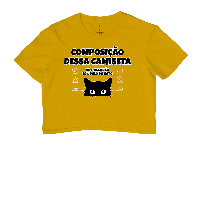 Composição dessa camiseta: 90% algodão 10% pelo de gato - Imagem 8
