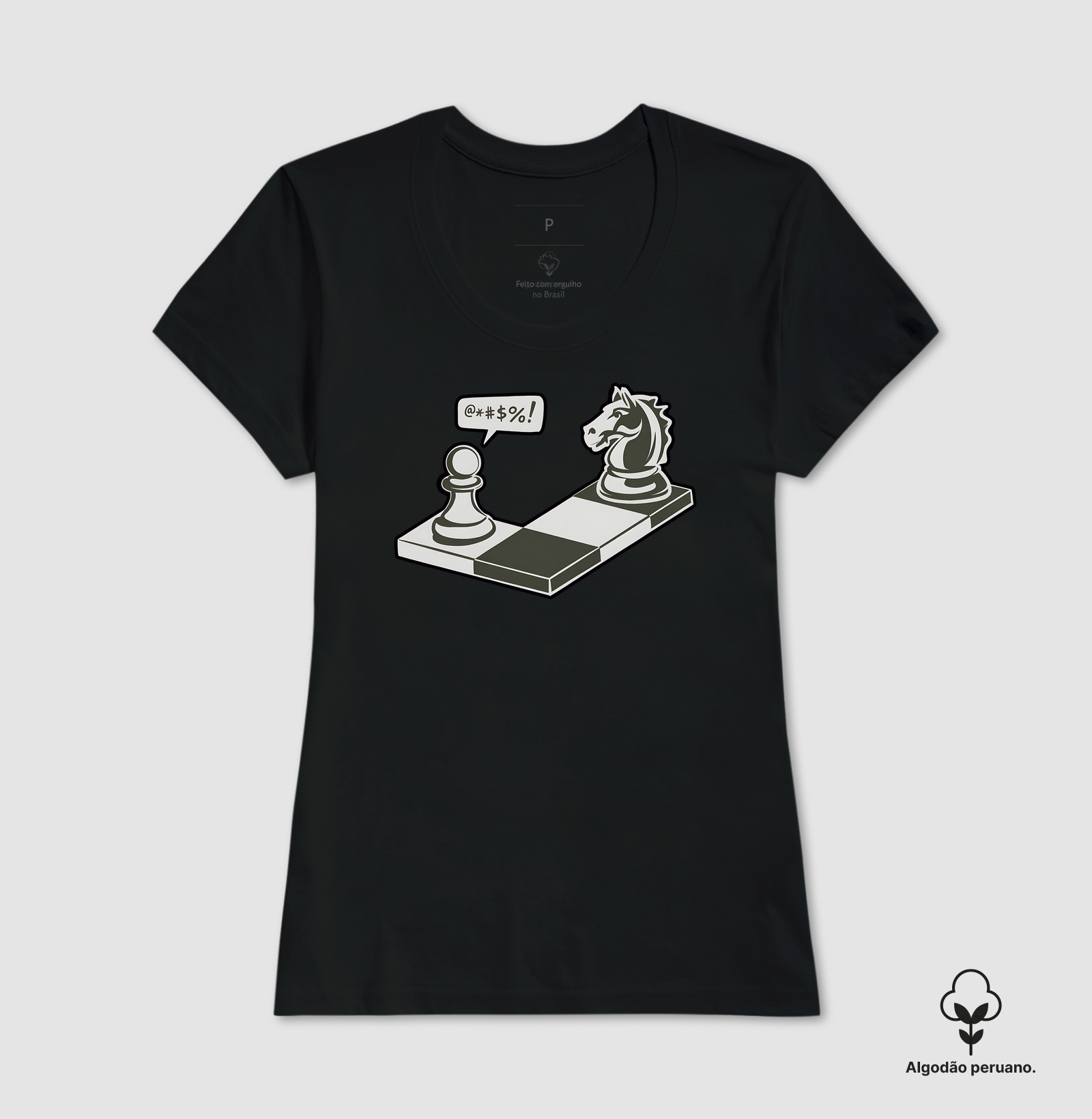 Camiseta Algodão Peruano Peão Indignado - Imagem 3