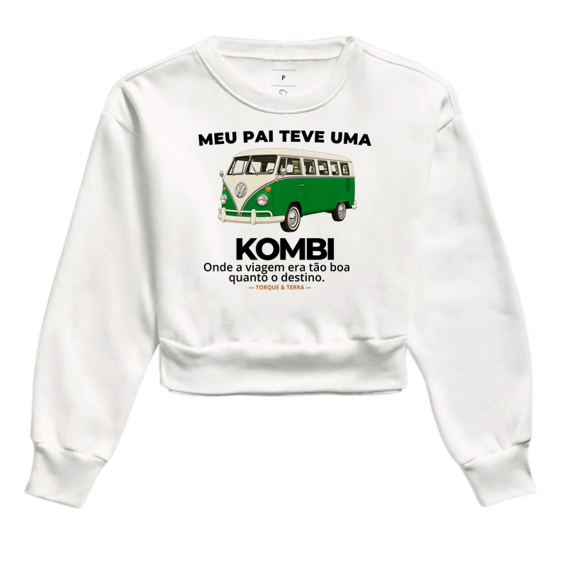 Meu pai teve uma - KOMBI - verde com off-white - Imagem 3