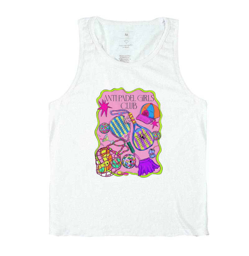 Camiseta Feminina Anti Padel Girls Club Rosa - Imagem 2