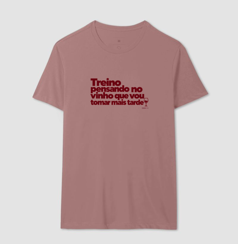 Camiseta Treino Pensando no Vinho – Frase Divertida de Vinho e Academia - Imagem 14
