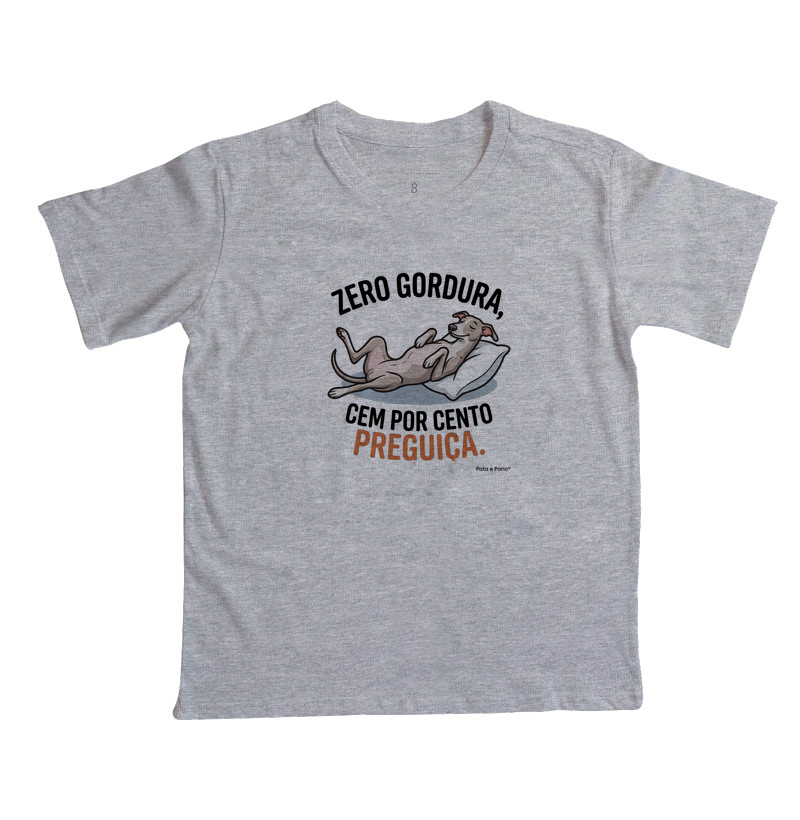 CAMISETA INFANTIL WHIPPET GALGO ZERO GORDURA - Imagem 2