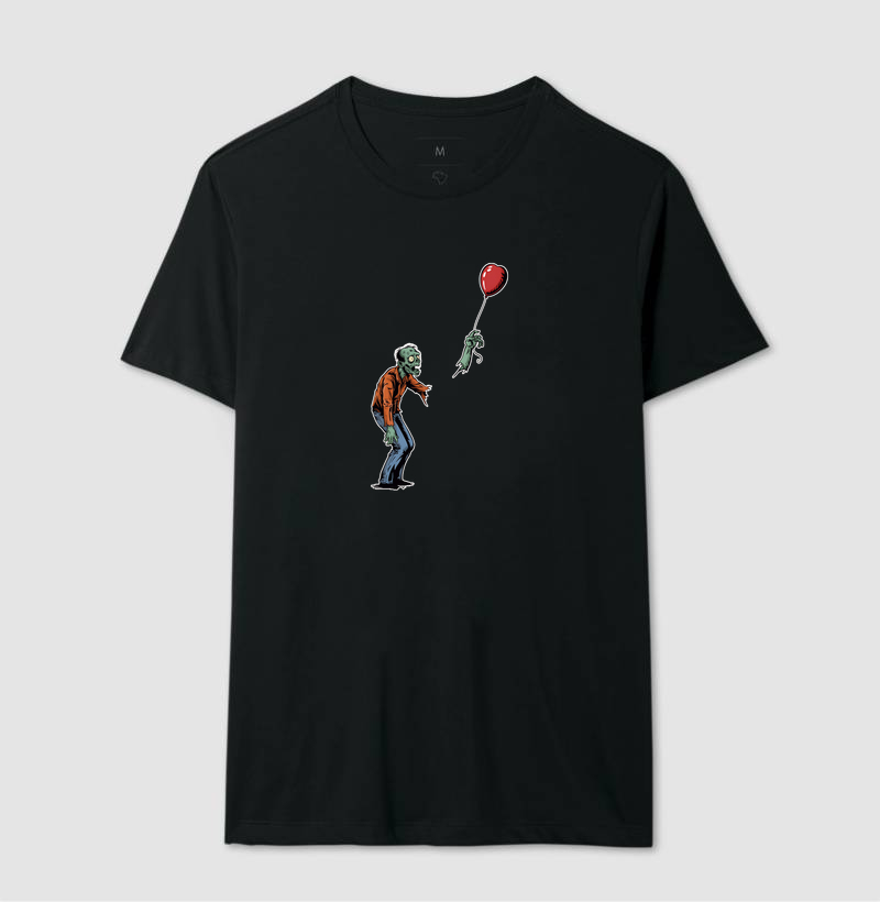 Camiseta Balão de Coração Zumbi - Imagem 2