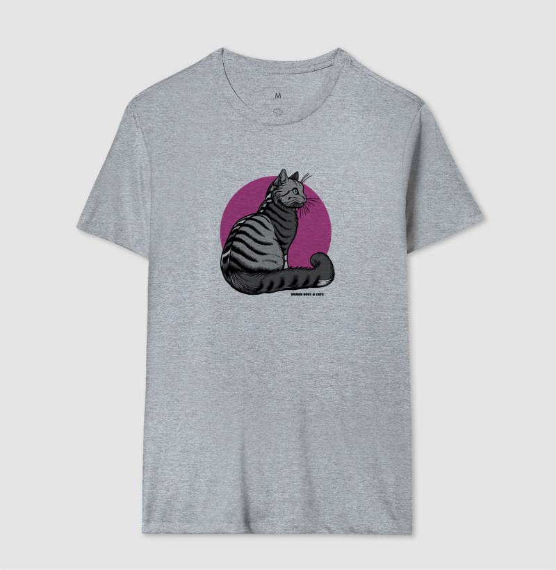 Gato cinza e fundo rosa - Imagem 9