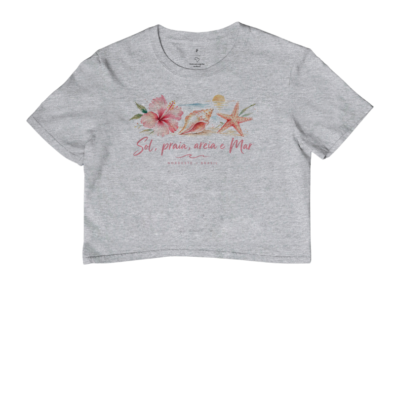 Camiseta Sol, Praia , Areia e Mar (2) | OxenteWear - Imagem 3