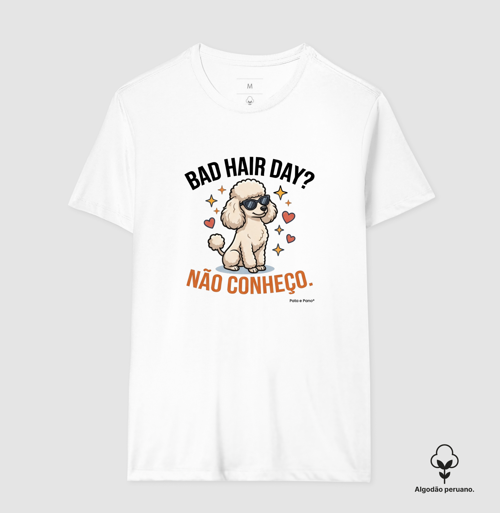 CAMISETA ALGODÃO PERUANO POODLE BAD HAIR - Imagem 6
