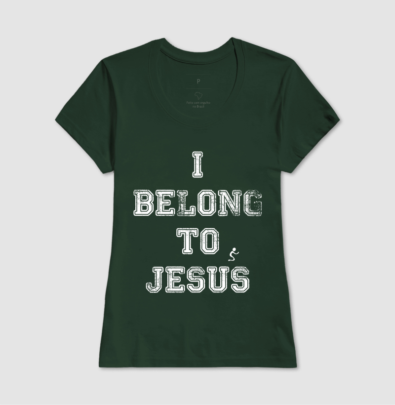 Camiseta Cristã I Belong to Jesus Pertenço a Jesus - Imagem 13