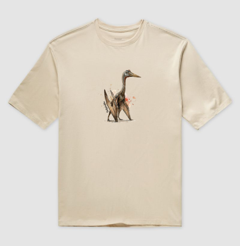  Camiseta Dinossauro Quetzalcoatlus Algodão Premium Dinoloco  - Imagem 3