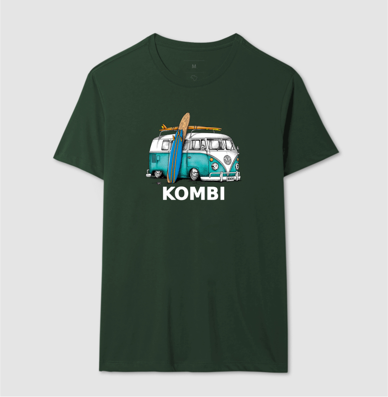 Kombi Surf Beach - VW Vintage Verde e Pranchas - Estilo Surfista Retrô - Imagem 8