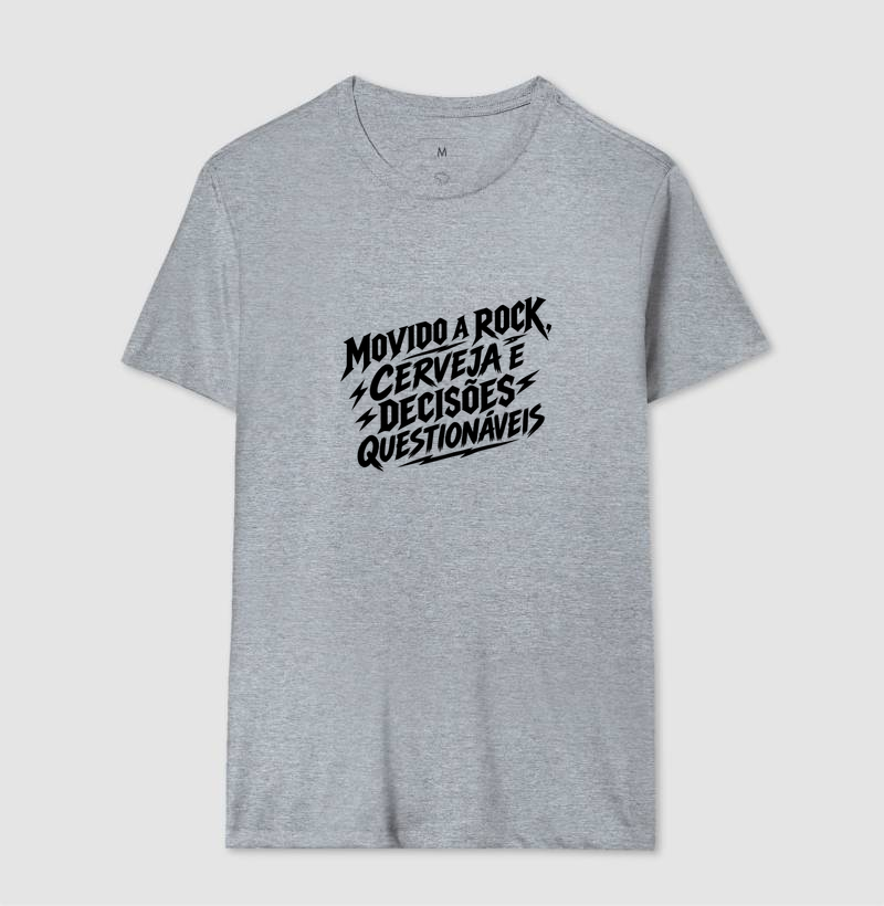 Camiseta Movido a Rock – Cerveja e Decisões Questionáveis - Imagem 8