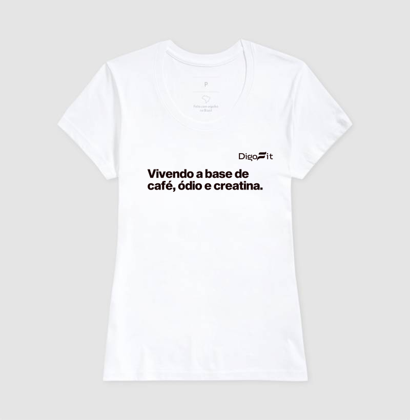 CAMISETA ACADEMIA CAFÉ ÓDIO E CREATINA - Imagem 5