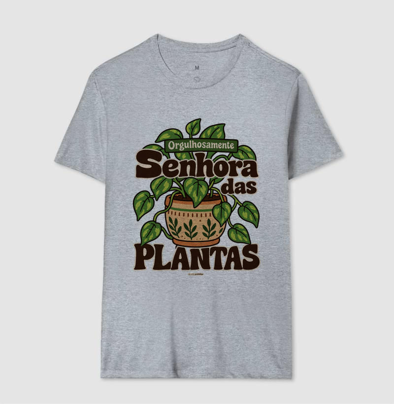 Camiseta Orgulhosamente Senhora das Plantas - Imagem 8