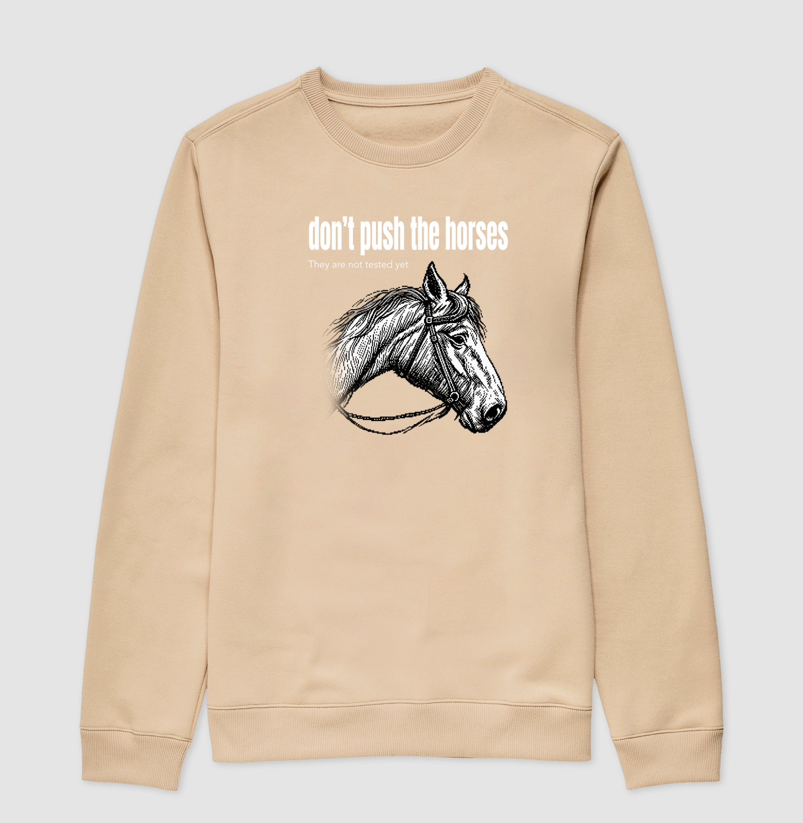 Don't Push the Horses | They Are Not Tested Yet | Go Horse - Imagem 3