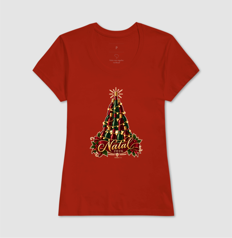Camiseta Natal 2026 – Árvore de Garrafas de Vinho - Imagem 11