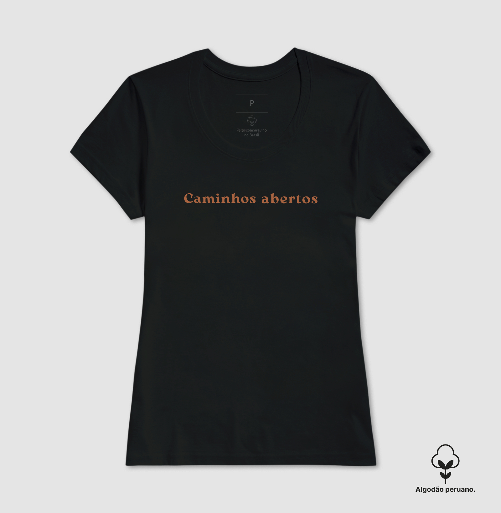 Camiseta 100% Algodão "Caminhos Abertos" – Estilo Minimalista com Significado - Imagem 4
