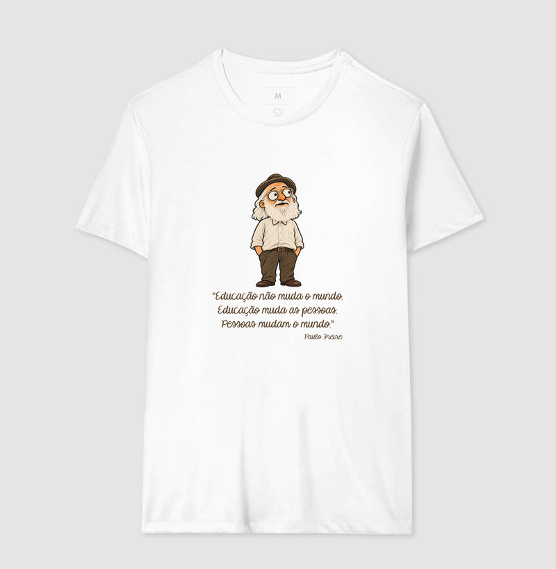 Paulo Freire - Cartoon - Pessoas mudam o mundo. - Imagem 4