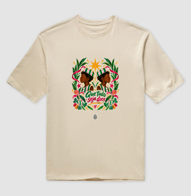 Camiseta Oversized Que tudo seja doce - Imagem 3