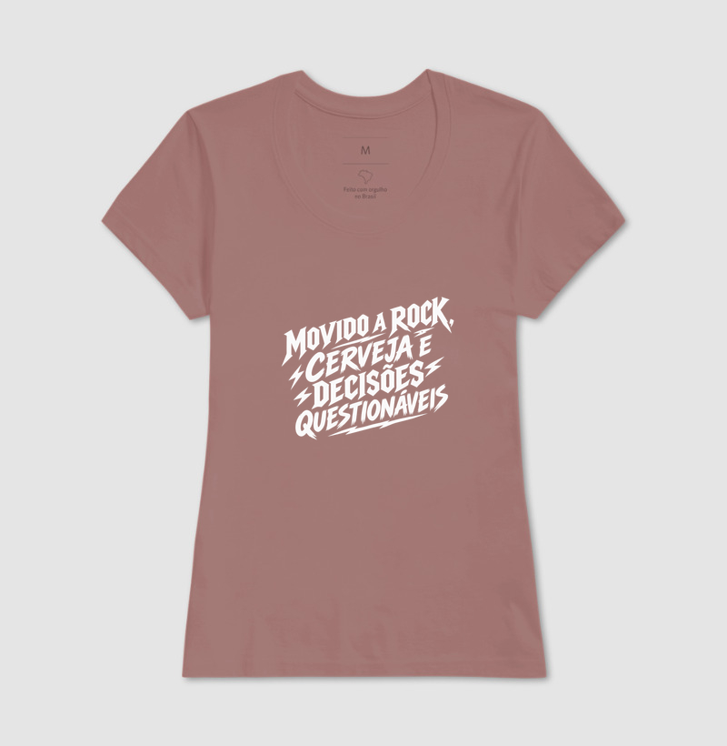 Camiseta Movido a Rock – Cerveja e Decisões Questionáveis - Imagem 17