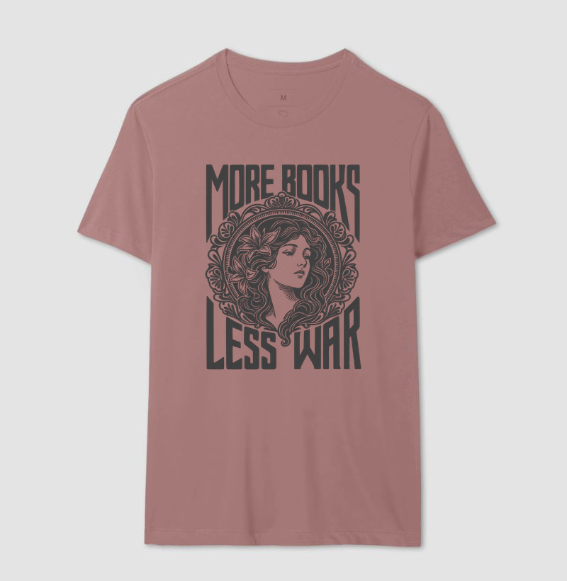 Camiseta More Books Less War – Art Nouveau - Imagem 8