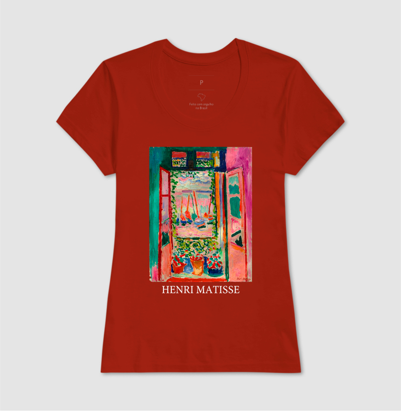 Camiseta Pintura Fauvista A Janela Aberta Matisse  - Imagem 11