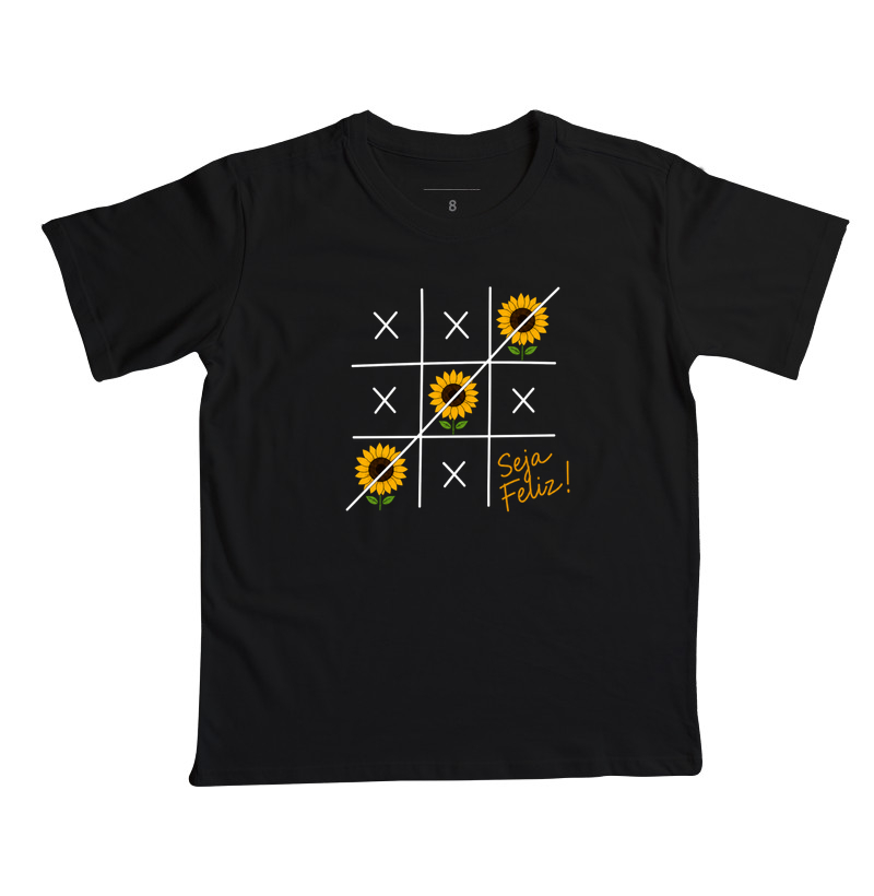 Camiseta Seja Feliz Girassol - Imagem 4