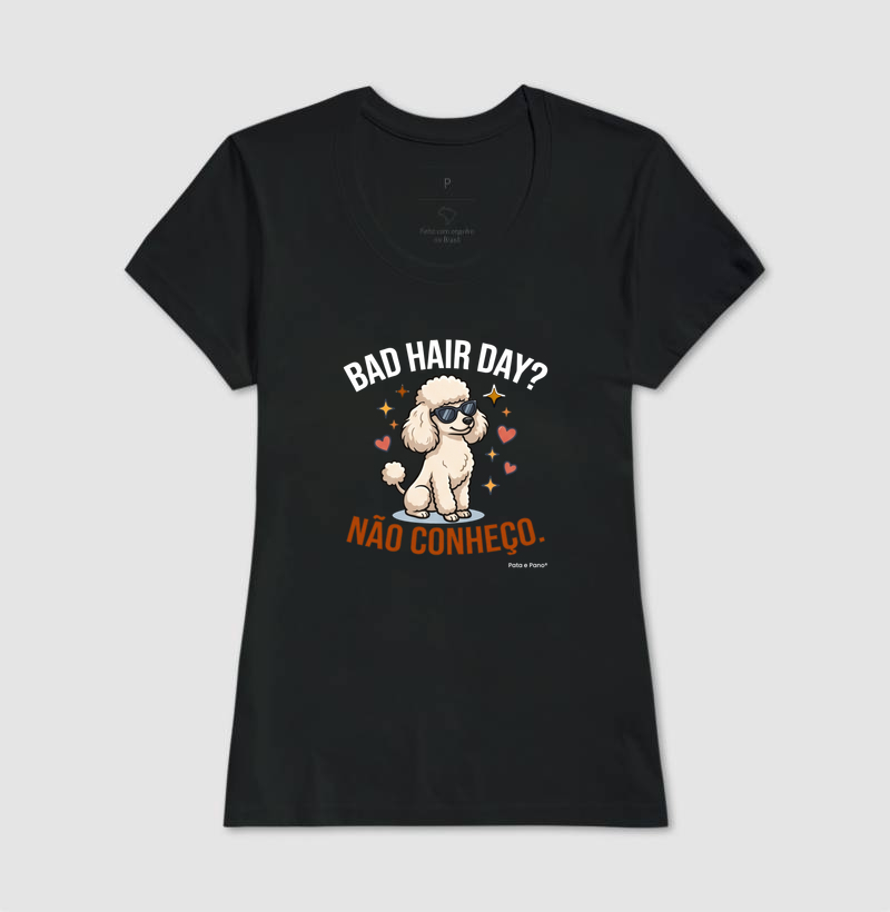CAMISETA POODLE BAD HAIR - Imagem 3
