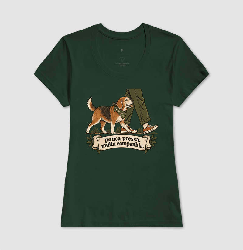 Camiseta Cachorro Idoso "pouca pressa. muita companhia." | Pelo & Pano - Imagem 13