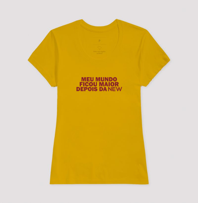 Camiseta Meu Mundo Ficou Maior Depois da NEW - Imagem 15