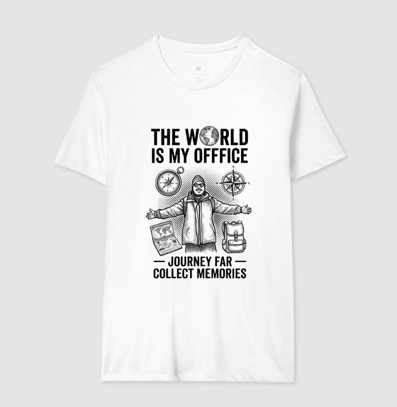 Camiseta The World is my Office - PB - Imagem 2