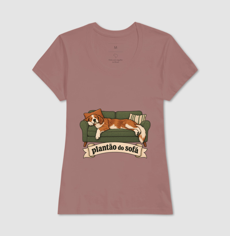Camiseta Cachorro Sofá "plantão do sofá" | Pelo & Pano - Imagem 17