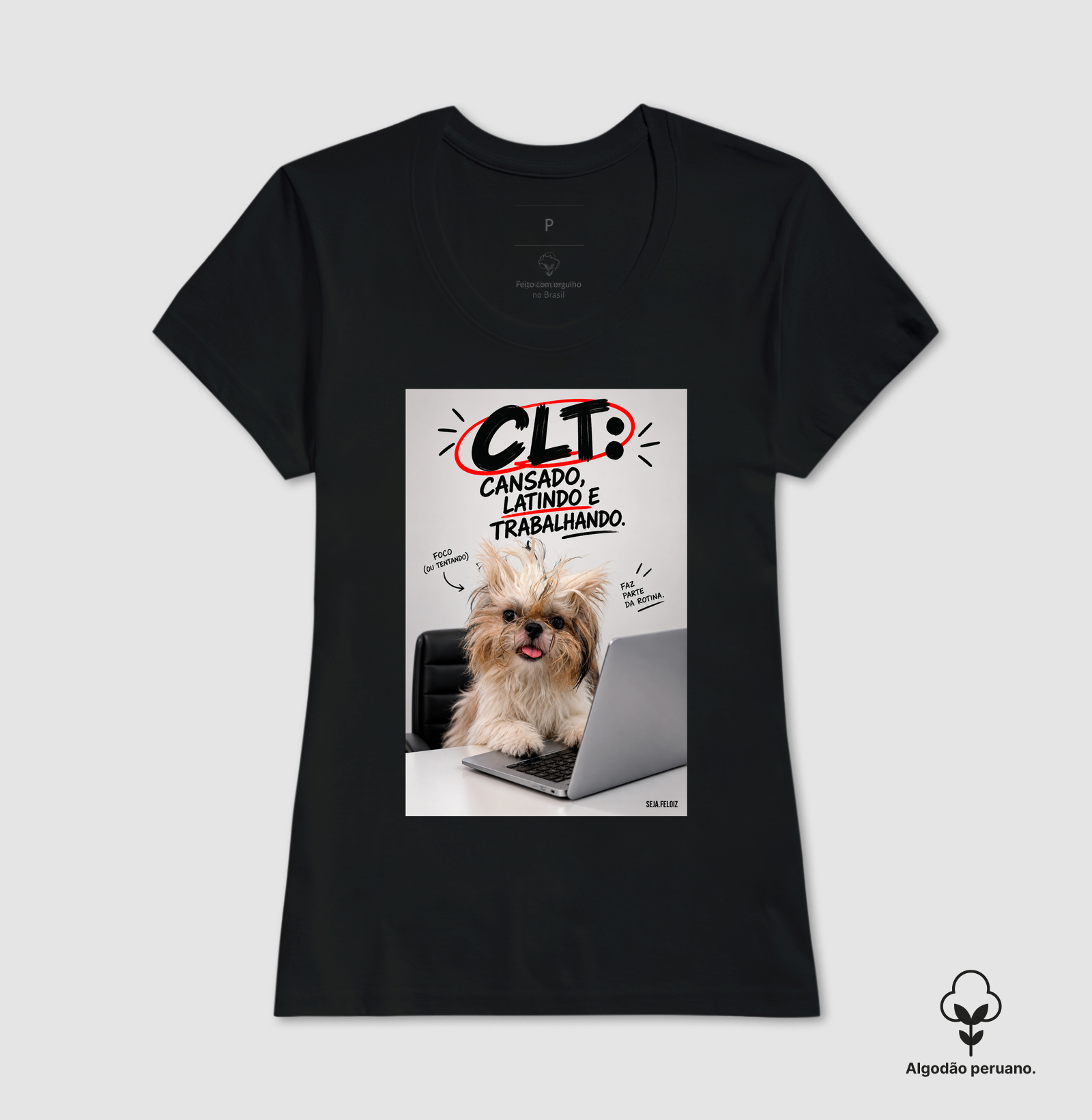 🐶💻 CLT — Cansado, Latindo e Trabalhando! 😂🐾 | Shih Tzu Edition - Imagem 4