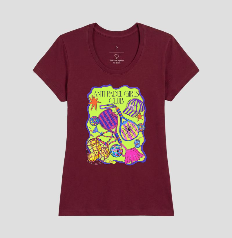 Camiseta Feminina Anti Padel Girls Club Retrô - Imagem 7