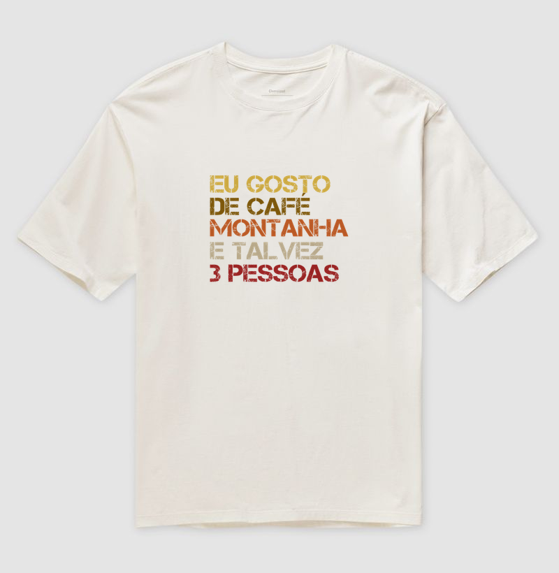 Camiseta Oversized Alma Outdoor | Café, Montanha & Pouca Gente - Imagem 3
