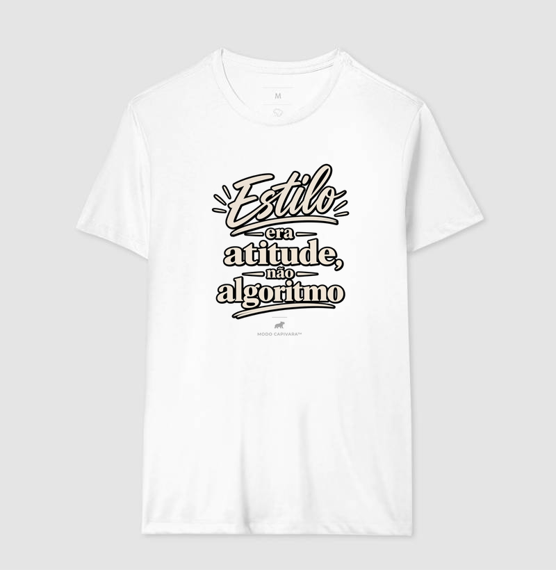 ESTILO ERA ATITUDE E NÃO ALGORITMO - Modo Capivara - Camiseta - Imagem 6