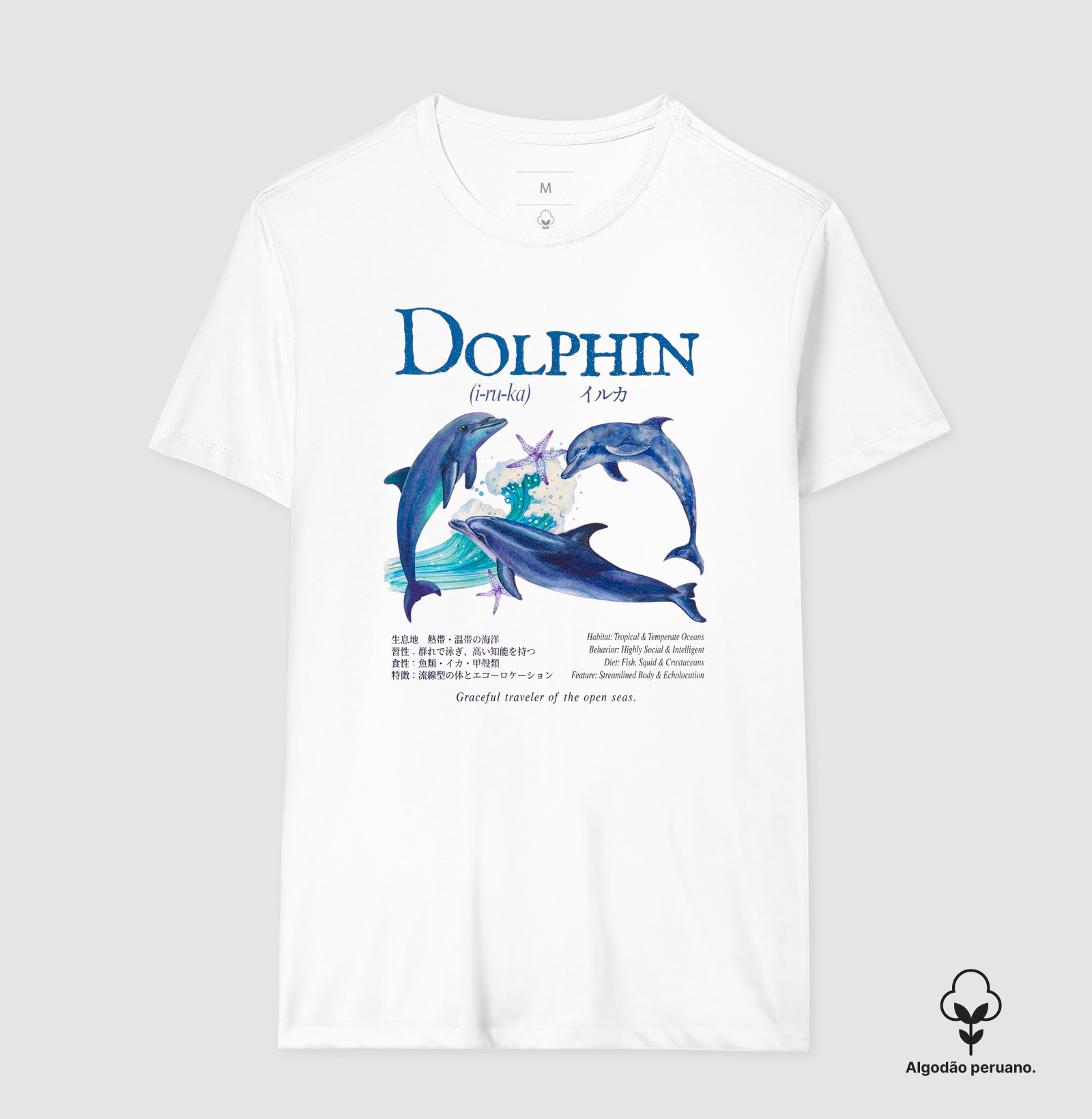 Camiseta Dolphin Graphic Tee Algodão Peruano - Imagem 2