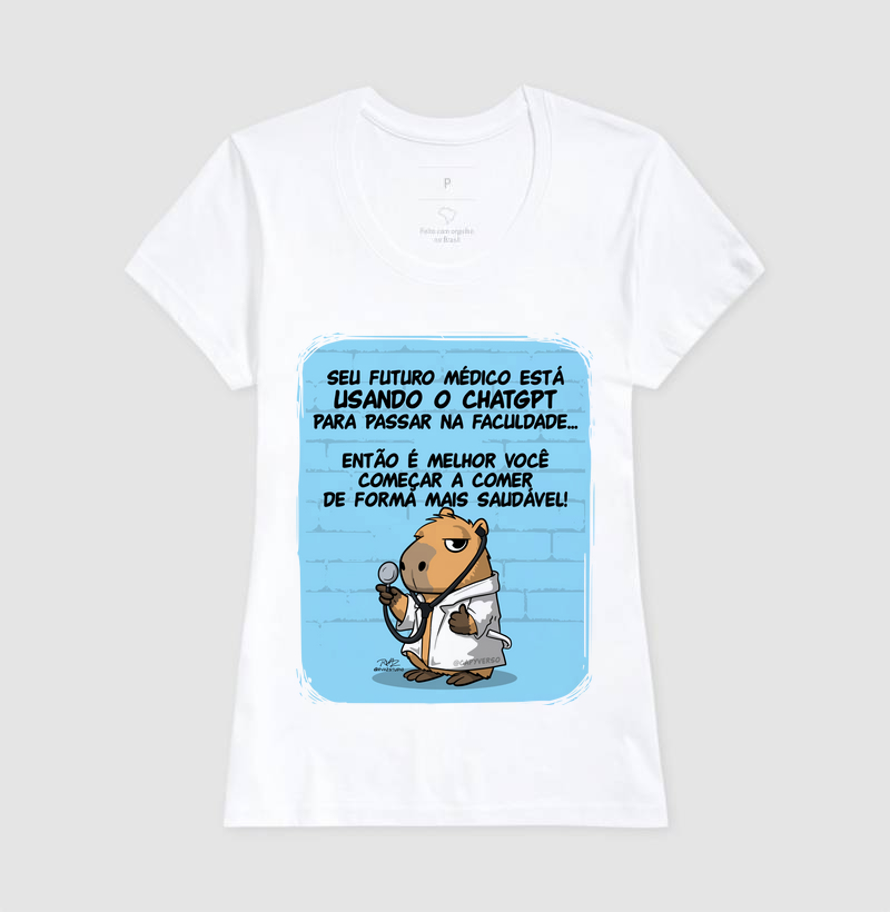 Camiseta Capivara Médico - Imagem 5