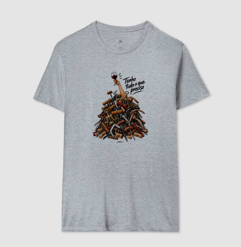 Camiseta “Tenho Tudo o Que Preciso (Mais Vinho)” – Wine Lover - Imagem 8