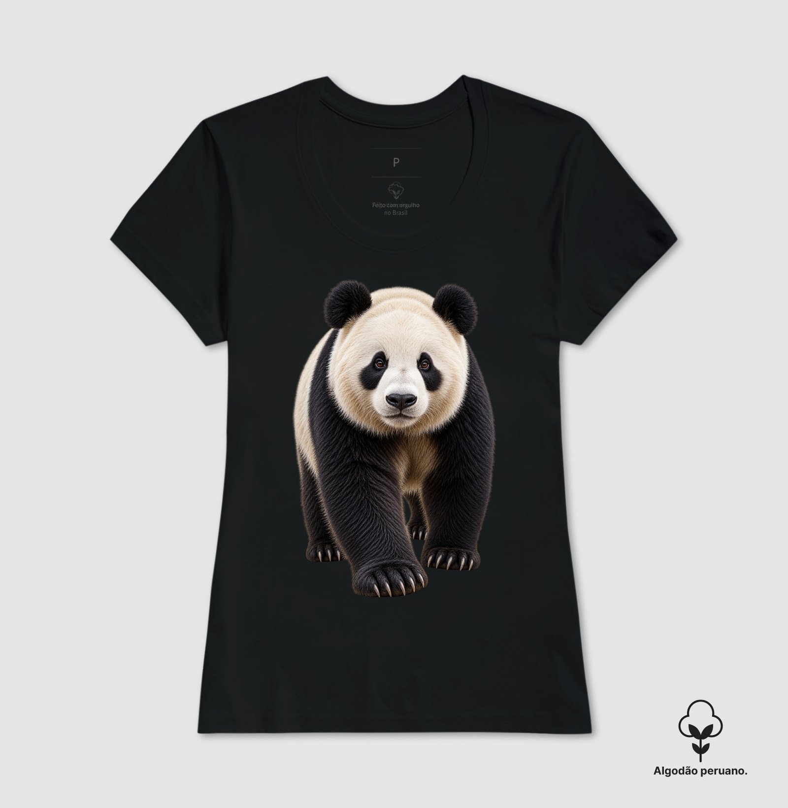 Camiseta Algodão Peruano - Panda - Imagem 7