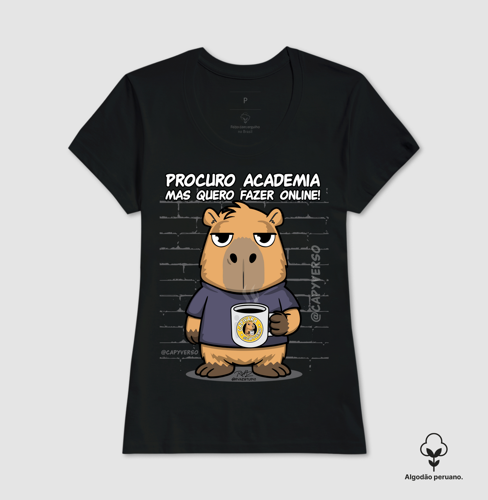 Camiseta Capivara Academia Online - Imagem 3