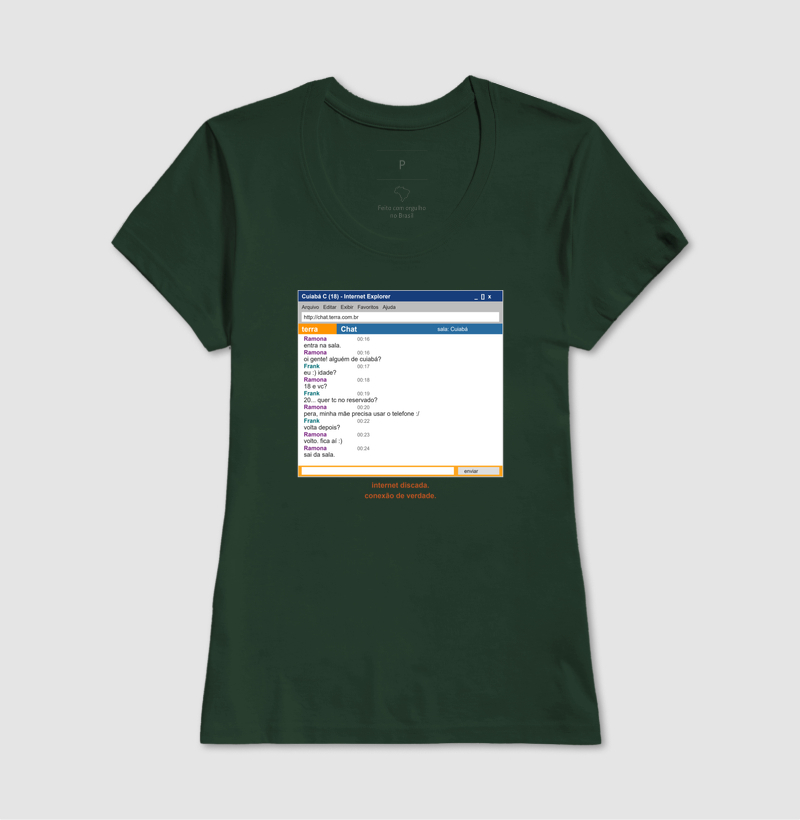 Camiseta "Pera, Minha Mãe Precisa Usar o Telefone" - Imagem 13