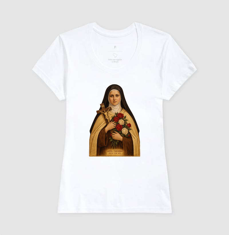 Camiseta Santa Teresinha Rogai por Nós - Imagem 5