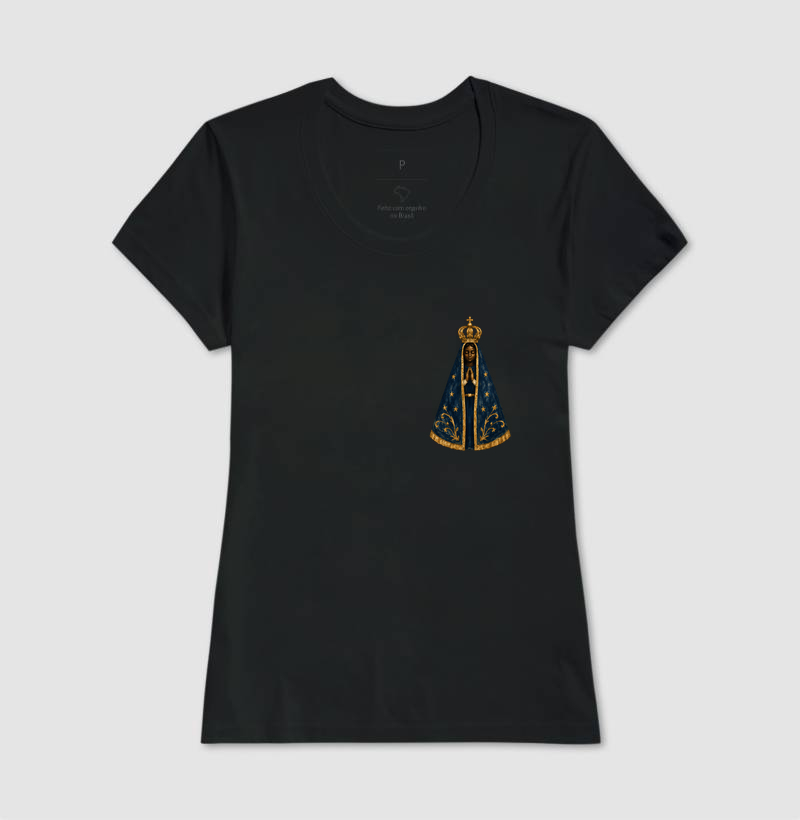Nossa Senhora Aparecida - Manto Azul e Ouro - Imagem 3