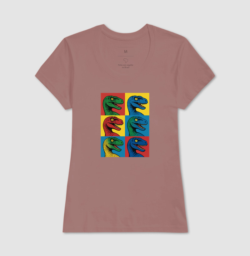 Camiseta Dino Pop Velociraptor - Imagem 19