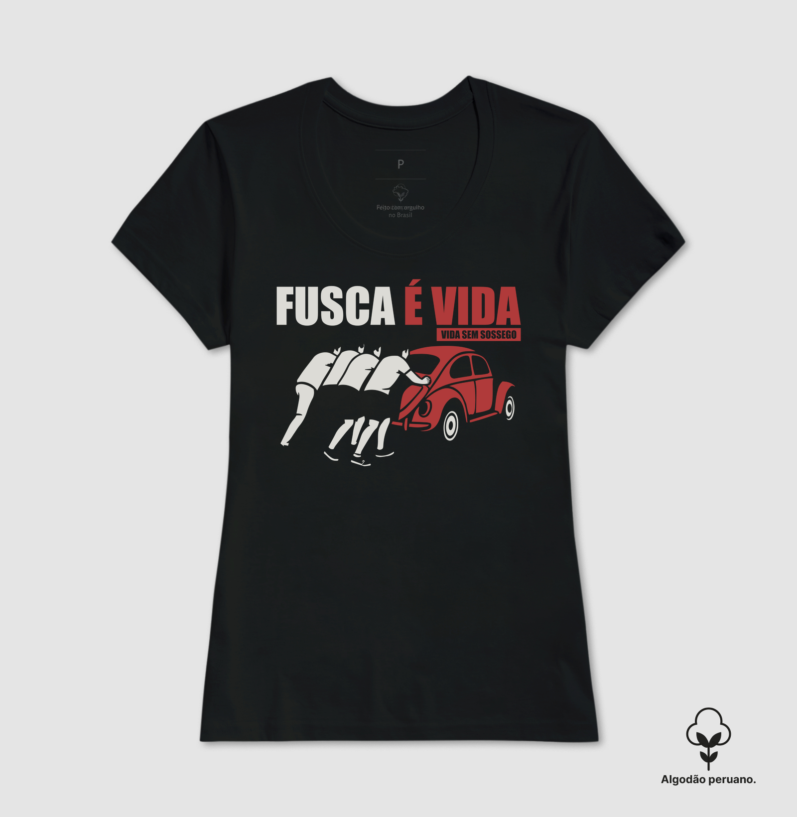 Fusca é vida | Vida sem sossego | Vermelho - Imagem 5