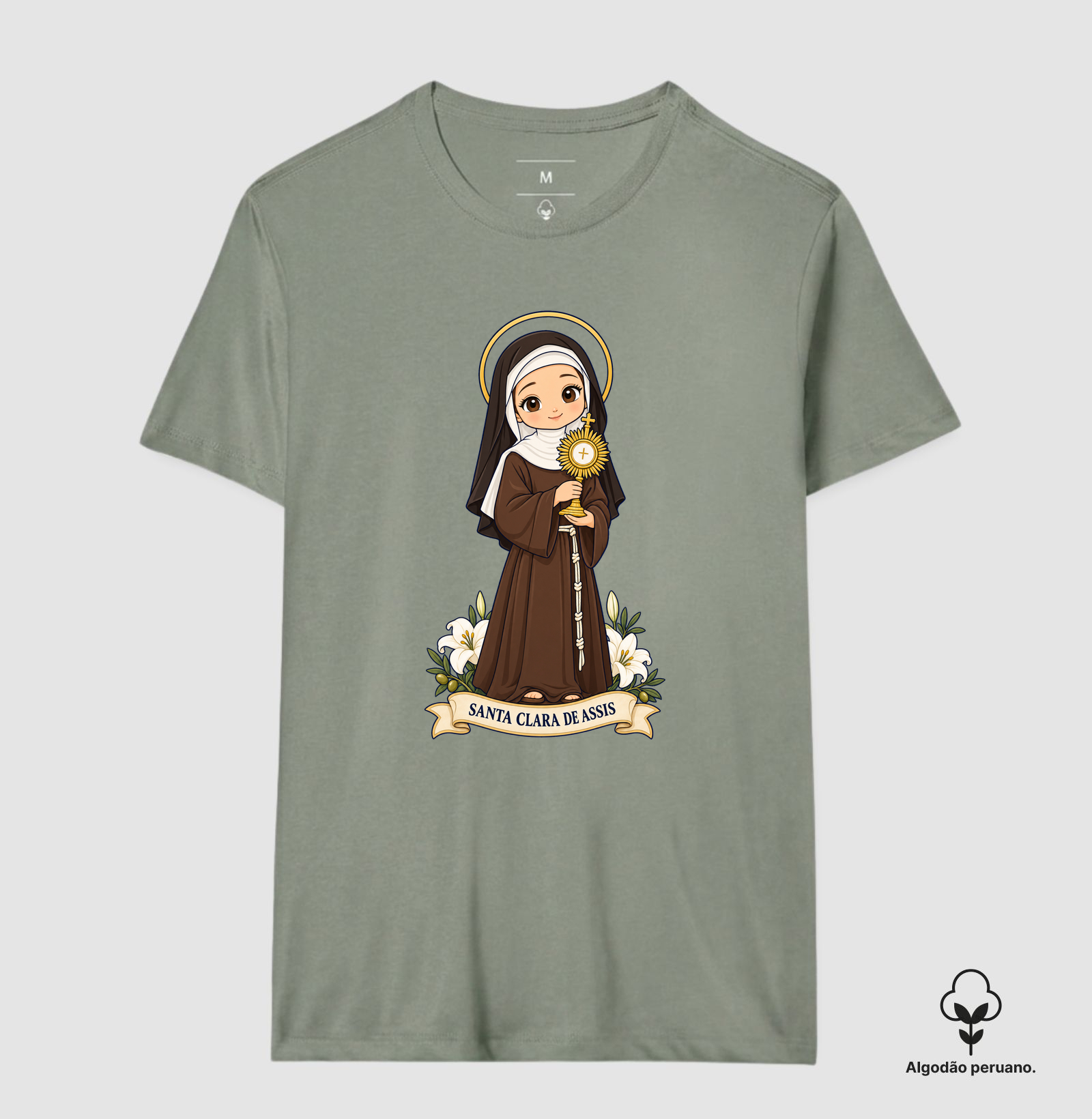 Santa Clara de Assis estilo chibi - Imagem 8