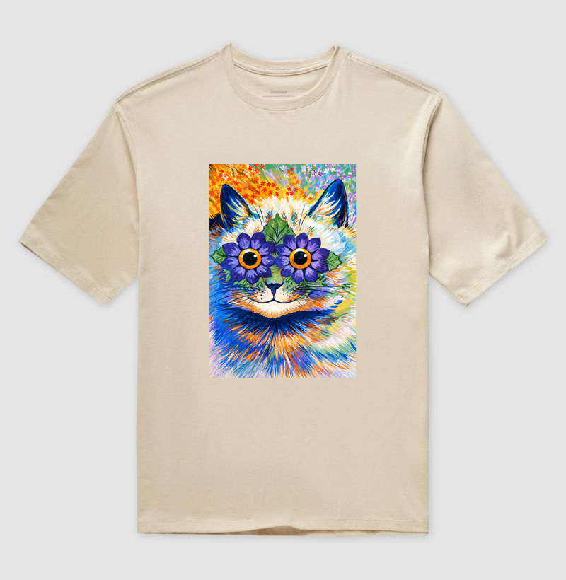 Psychedelic Flower Cat -  Louis Wain - Imagem 3