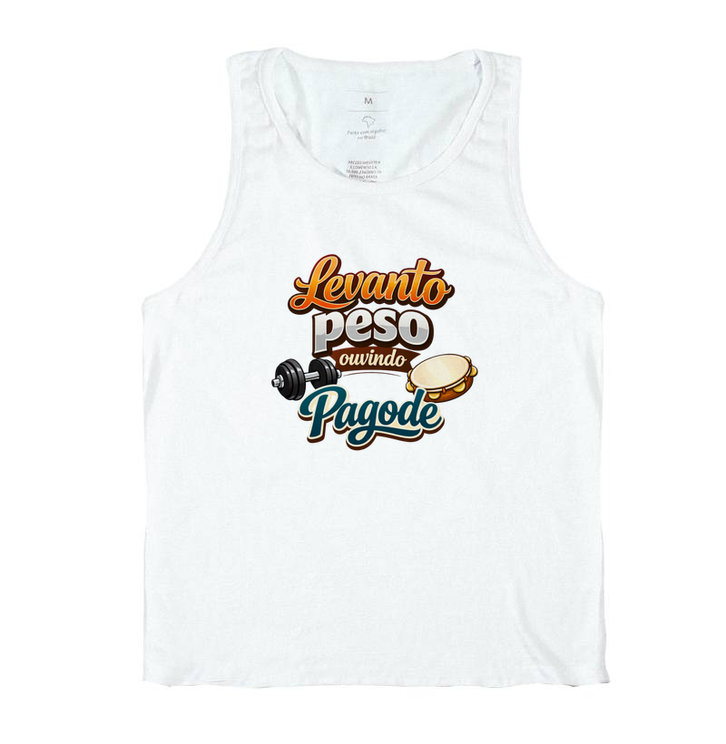 camiseta levanto peso ouvindo pagode - Imagem 2