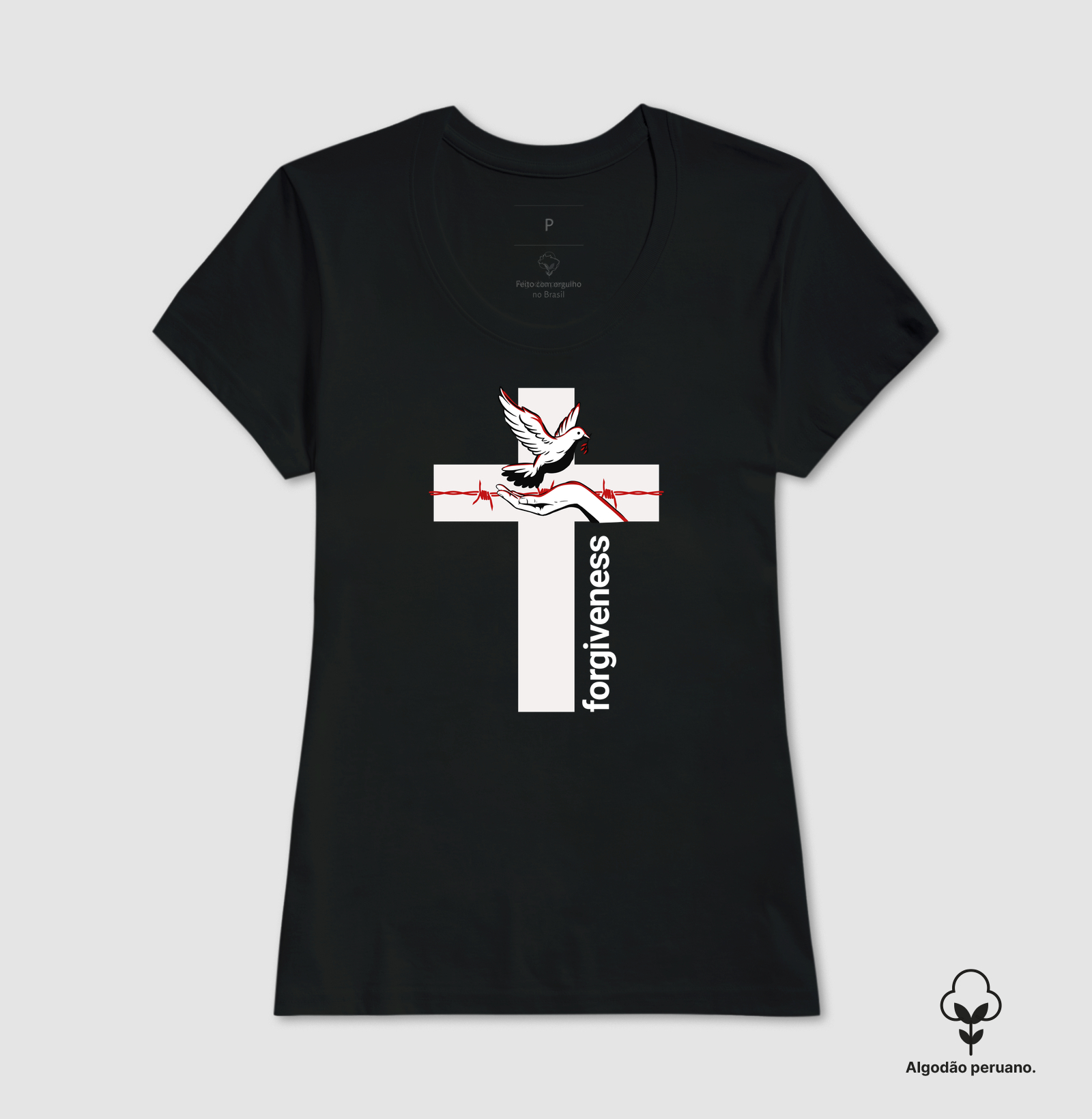 Camiseta Fem. Algodão Peruano Forgiveness - Imagem 2